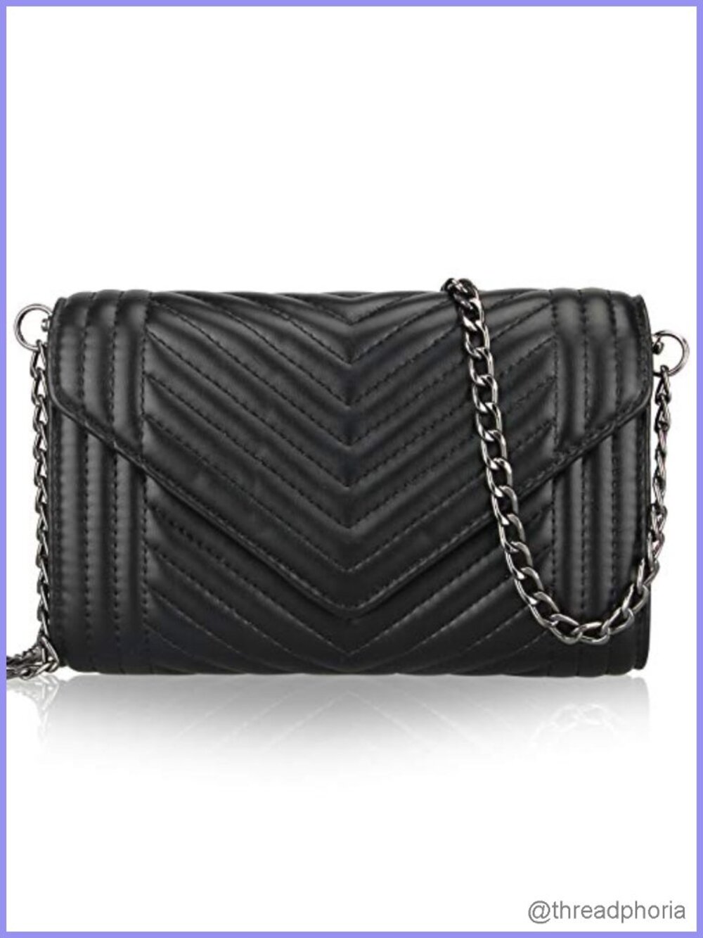 Small Faux Leather Crossbody Bag Purse Women's Shoulder Chain Strap